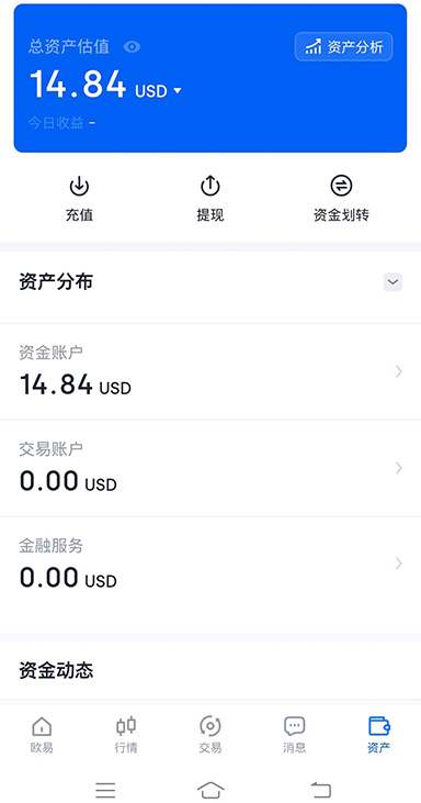 欧交易所APP行情界面截图